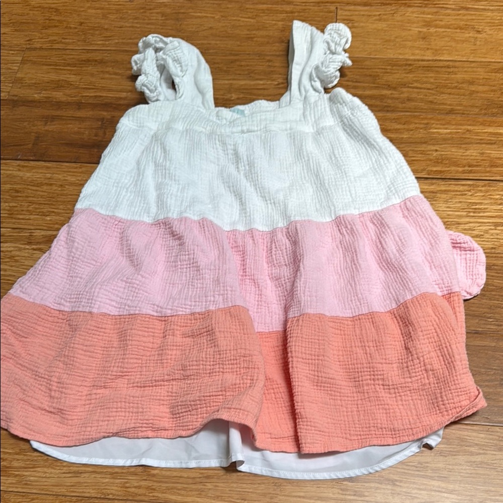 Colorful Sleeveless Tiered Dress